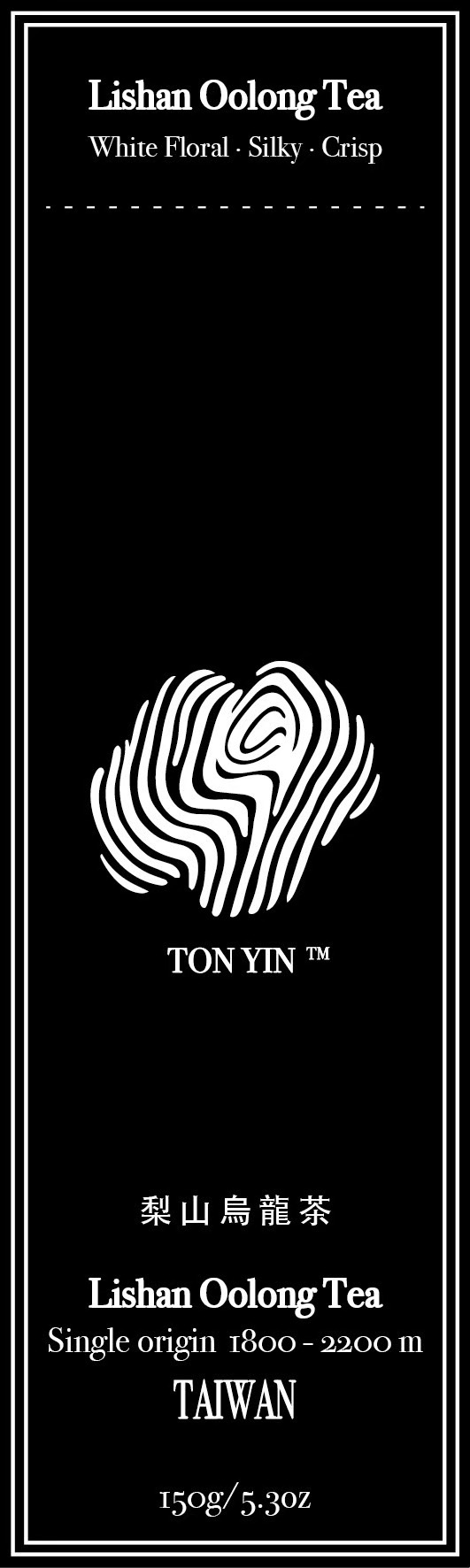 TON YIN Lishan Oolong Tea label